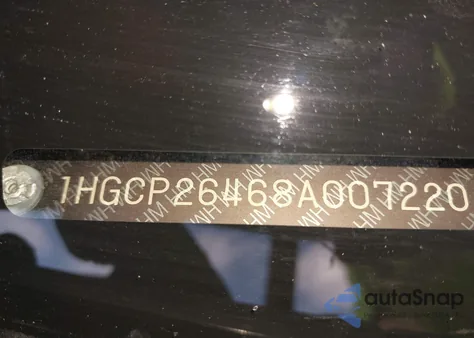 2008 Honda Accord 2.4 Lx-P z USA, uszkodzony, nr VIN 1HGCP26468A007220